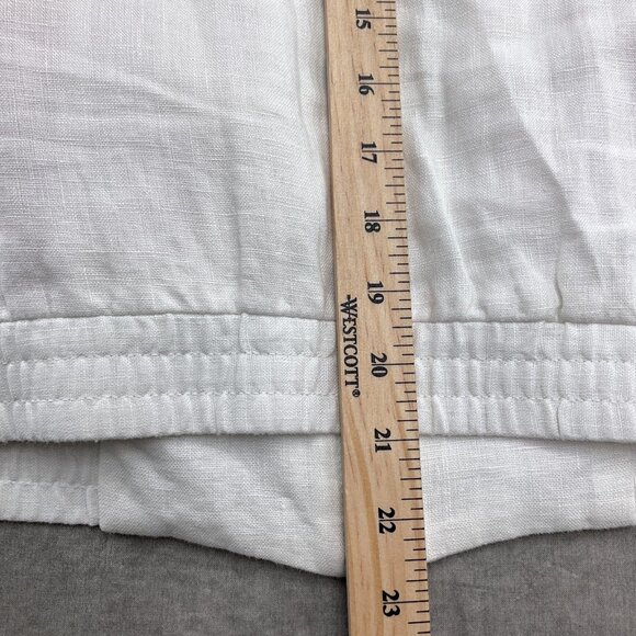 INC Jacket Women XSmall‎ White Pink Floral Embroidery Linen Zip Blouson Casual - Picture 9 of 11